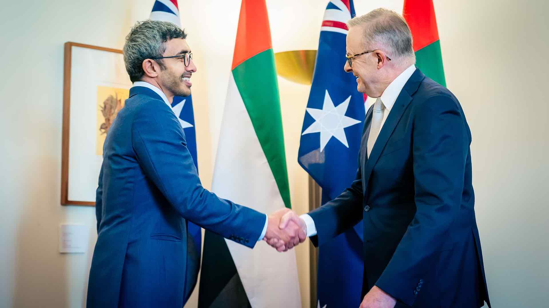 Sheikh Abdullah bin Zayed, Australian PM discuss economic cooperation ...